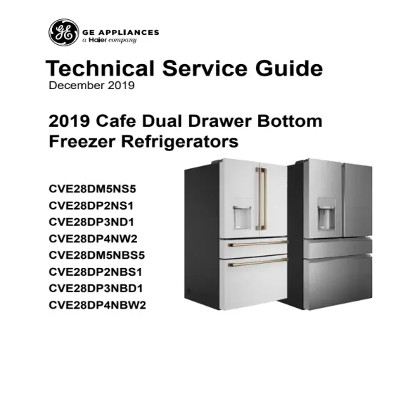 GE Cafe CVE28DP4NBW2 Service Manual PDF