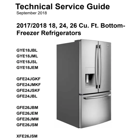 GE GYE18JBLFTS Service Manual PDF