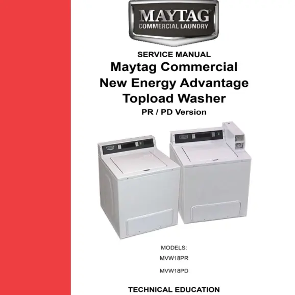 Maytag MVW18PRBWW Service Manual PDF