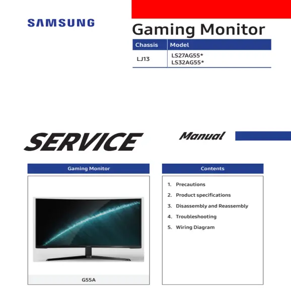 Samsung LS32AG550ENXZA Service Manual PDF