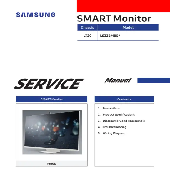 Samsung LS32BM801UNXGO Service Manual PDF
