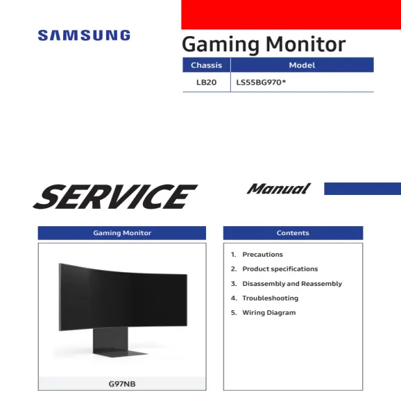 Samsung LS55BG970NNXGO Service Manual PDF