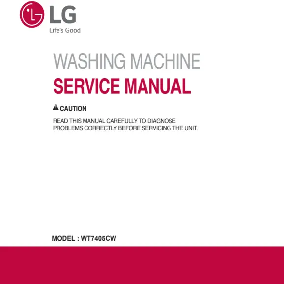 LG WT7405CW Service Manual PDF