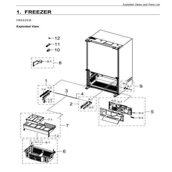 Samsung RF27CG5B30SRAA Parts Diagram PDF