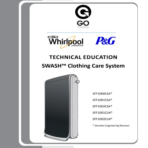 Whirlpool SFF1000CSA Service Manual PDF