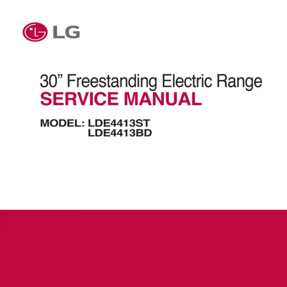 LG LDE4413ST Service Manual PDF