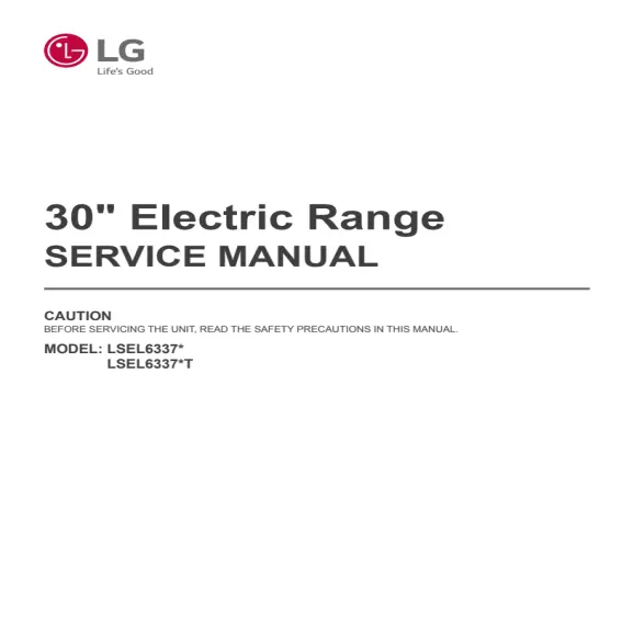 LG LSEL6337D Service Manual PDF