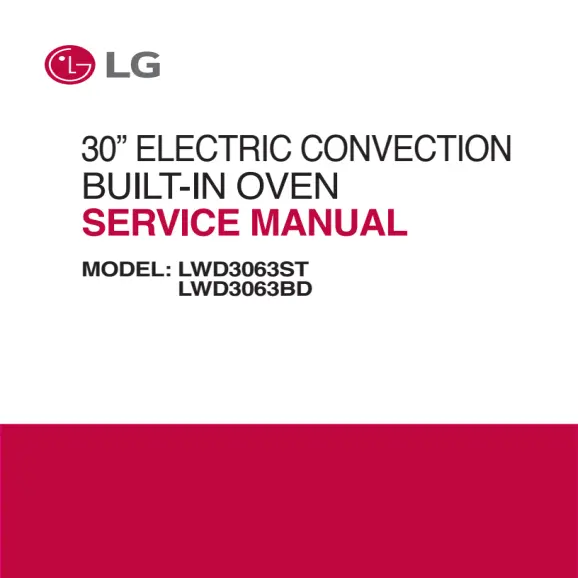 LG LWD3063BD Service Manual PDF
