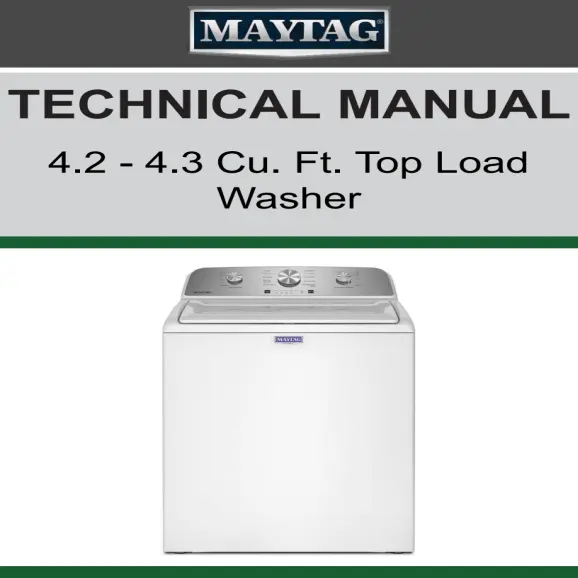 Maytag MTW4205SW Service Manual PDF