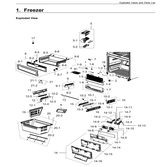 Samsung RF26VABWP/XAA Parts Diagram PDF