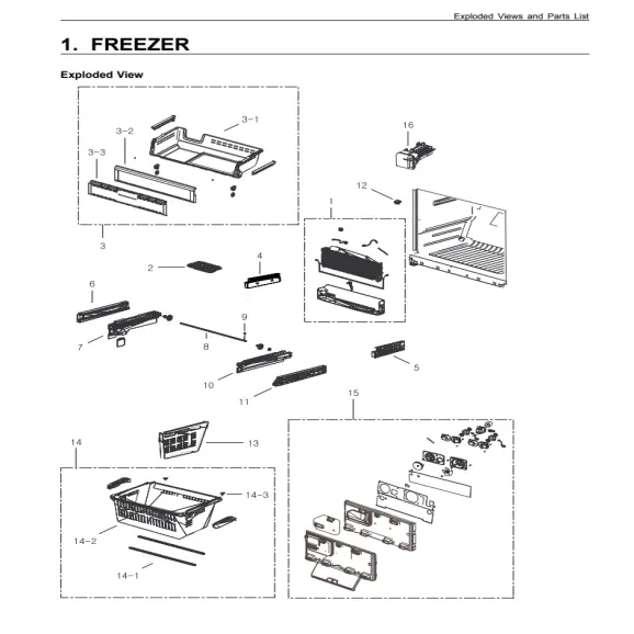 Samsung RF26XAZRS XAA Parts Diagram PDF
