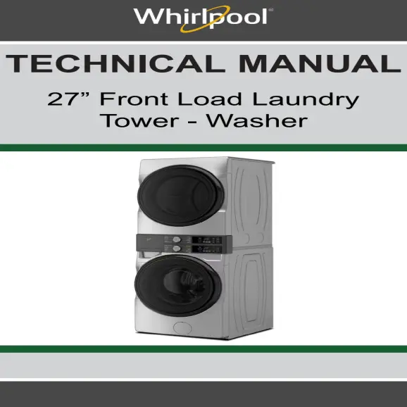 Whirlpool WGF5727TW Service Manual PDF